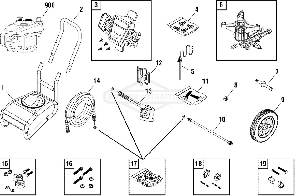 sears craftsman 2600 psi 020533-1 power washer replacement parts and pump parts